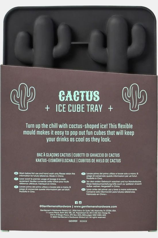 Gentlemen's Hardware Ustensiles De Cuisine Cactus Ice Cube Tray black