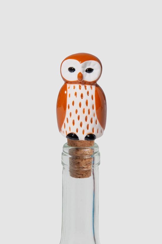 Doiy Ustensiles De Cuisine Forest Owl Bottle Stopper None