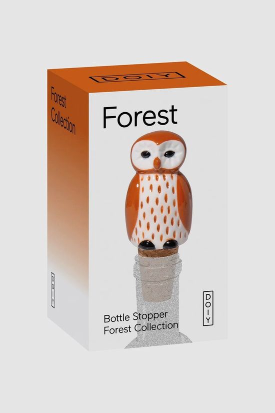 Doiy Ustensiles De Cuisine Forest Owl Bottle Stopper None