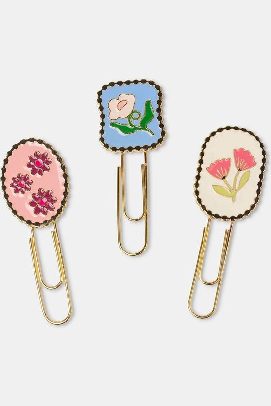Designwork Ink Accessoire De Bureau Framed Floral Bookmark - Magnolia Assorted / Mixed