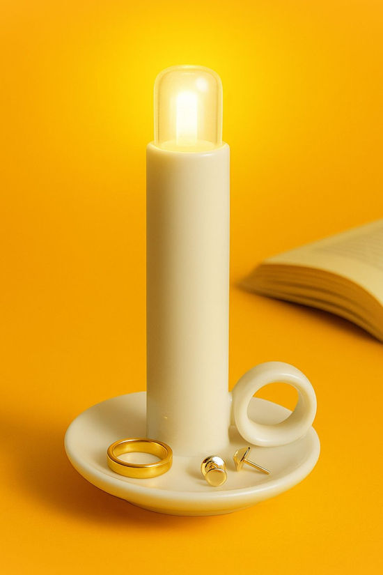 Suck UK Bougeoir Candle Light off white