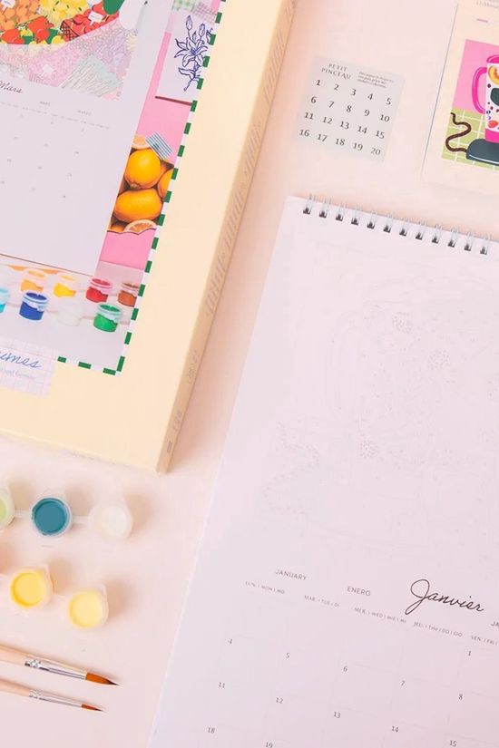 La Petite Epicerie Accessoire De Maison Calendar To Color 2027 No colour