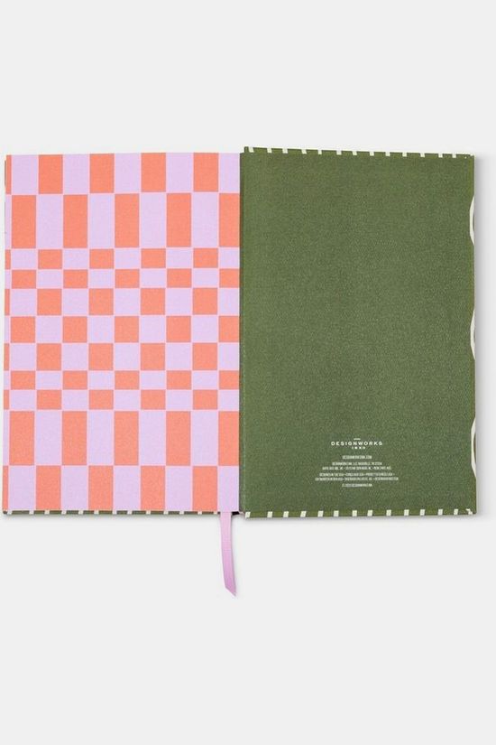Designwork Ink Agenda Framed Floral Journal - Coneflower Green/Assorted / Mixed