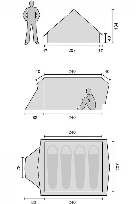 Nordisk Produit de location - Tente Vimur 4.8 Ecru
