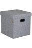 Bo-Camp Ottoman Holborn light grey