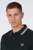 Fred Perry Polo Twin Tipped Night Green/Snwht