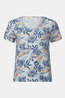 Sherpa T-Shirt Neha V-Neck Tee Seaport Blue Peacock