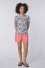 Sherpa T-Shirt Neha V-Neck Tee Seaport Blue Peacock