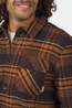 Ayacucho Hemd Creek Padded Flannel Check Shirt Ls M Orange Rust/Brown Check