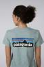 Patagonia T-Shirt P-6 Logo Responsibili-Tee Blue Sage