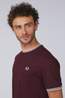 Fred Perry T-Shirt Twin Tipped Sharp Oxblood/Ecru