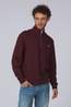 Fred Perry Pull Half Zip Oxblood/Ecru