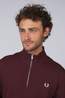 Fred Perry Pull Half Zip Oxblood/Ecru