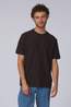 Fred Perry T-Shirt Trim Detail Crepe Pique Tshirt Sharp Rich Brown