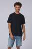 Fred Perry T-Shirt Trim Detail Crepe Pique Tshirt Sharp Navy