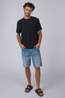 Fred Perry T-Shirt Trim Detail Crepe Pique Tshirt Sharp Navy