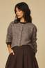 Jc Sophie Cardigan Pepita Shiitake