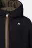 K-Way Regenjas P. Jack St Warm Double Black Pure - Green Army