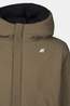 K-Way Regenjas P. Jack St Warm Double Black Pure - Green Army