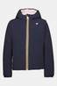 K-Way Veste Imperméable P. Lily St Warm Double Blue Depth - Pink Sallow