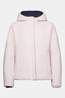 K-Way Veste Imperméable P. Lily St Warm Double Blue Depth - Pink Sallow