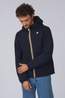 K-Way Veste Jack Spacer Nylon Double Blue Depth - Green Army