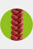 Mosquitno Anti-Insectes Woven Bracelet Citriodiol mid red