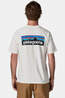 Patagonia T-Shirt P6 Logo Responsibilitee Fiber White