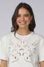 CKS Femmes T-Shirt Saria White Medium