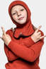 Woolpower Neckgaiter Balaclava 200 Kids Autumn Red