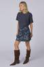 MSCH Copenhagen Rok Tita Skirt Mid Blue Flower