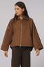 With Black Mantel Jackie Batsleeve Camel