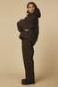 With Black Veste Kylie Real Down Dark Brown