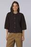 With Black Cardigan Vivianna Dark Brown