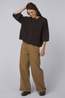 With Black Cardigan Vivianna Dark Brown