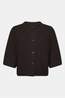 With Black Cardigan Vivianna Dark Brown