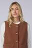 Vila Blazer Majlina Rev Teddy Birch Detail:Nuthatch Corduroy