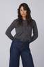 AWARE Cardigan Cara Wool Dark Grey Melange