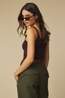 Vero Moda Broek Sofia Barrel Forest Night