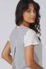Vero Moda T-Shirt Fie Box Snow White Stripes:Navy Peony