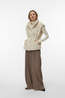 Vero Moda Gilet Sonjapoppy Faux Fur Waistcoat Oatmeal