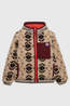Superdry Veste Sherpa Jacquard Fleece Hybride Cream Aztec