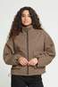 Ichi Manteau Esolu Brown Check