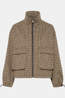 Ichi Manteau Esolu Brown Check