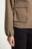 Ichi Manteau Esolu Brown Check