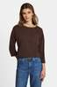 Tom Tailor T-Shirt Stripe With Flower Patches Java Dark Brown
