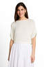 Tom Tailor T-Shirt Boatneck Whisper White
