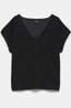 Vero Moda T-Shirt Night Black Detail:Black Lurex