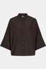 Vila Chemise Sara Back Detail Coffee Bean