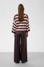 Soaked in Luxury Trui Spina Boxy Cropped Huckleberry & Pile Lilac